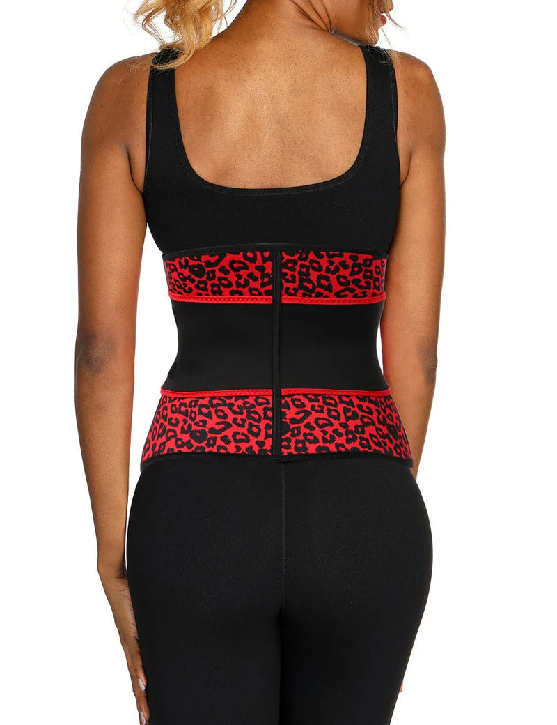 Ventilate Neoprene Leopard Belt Big Size Waist Trainer Medium Compression