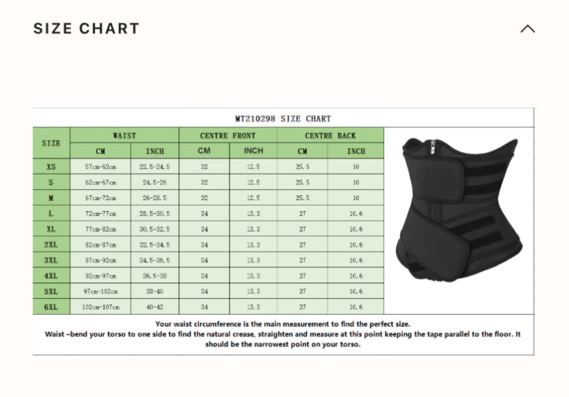 Black Under Bust Latex Waist Trainer Double Belt Waist Control